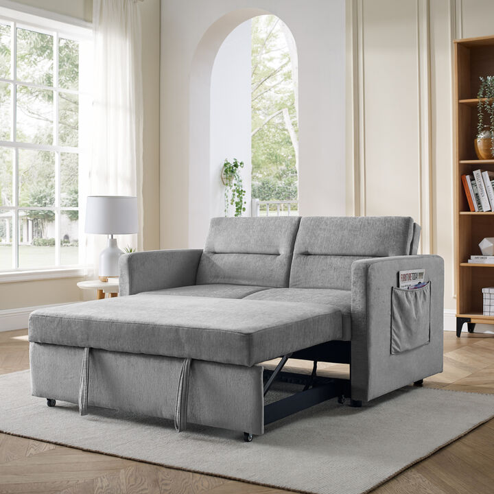 Streamdale Loveseat Sofa Bed with Pull-Out Bed and Adjustable Back