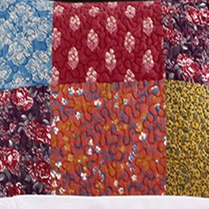 Barefoot Bungalow Normandy Floral Print Reversible Perfect Pillow Sham - King 20x36", Multicolor