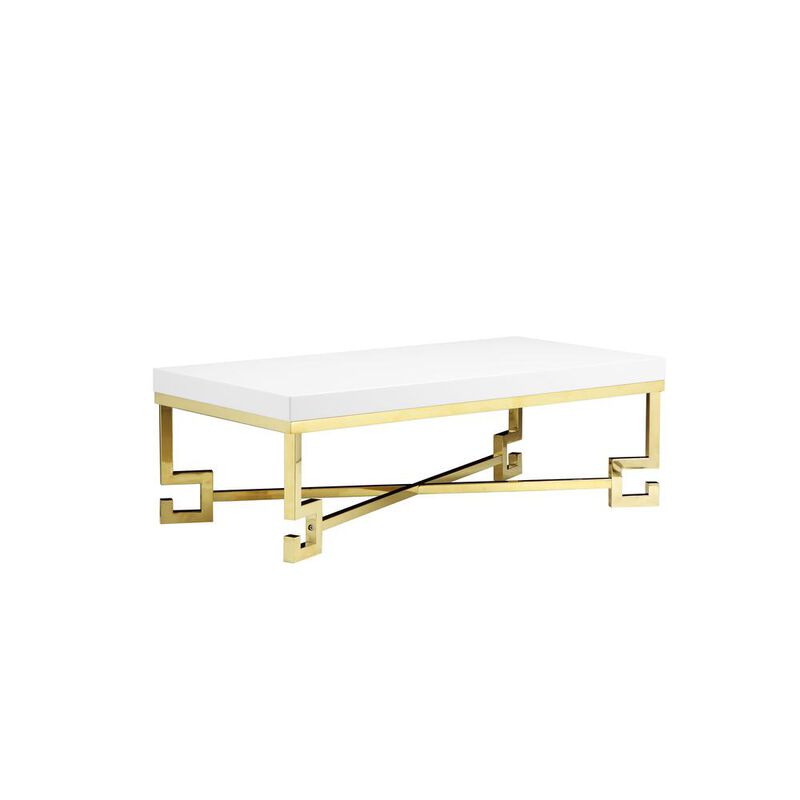 Pangea Home Z-Sophia Coffee Table White