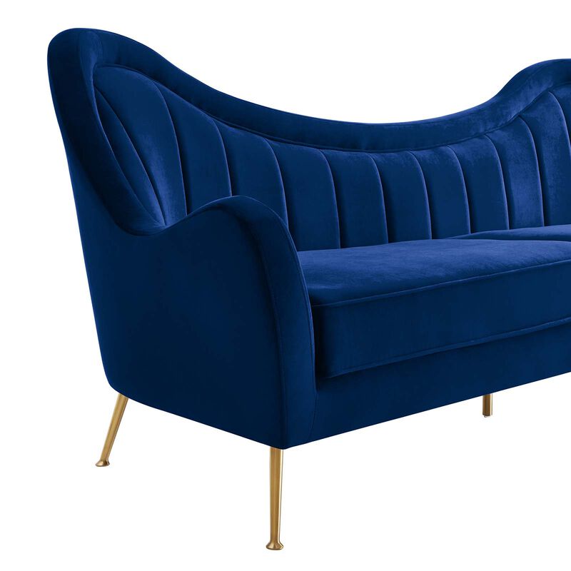 Cheshire Channel Tufted Performance Velvet Sofa image number 3