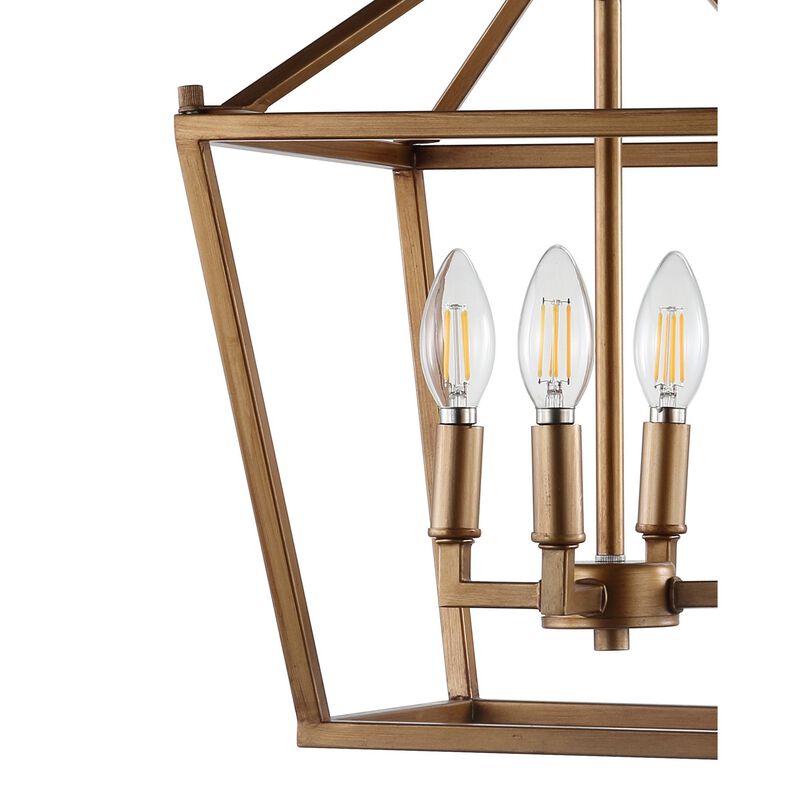 PagodaBulb Lantern Metal LED Pendant