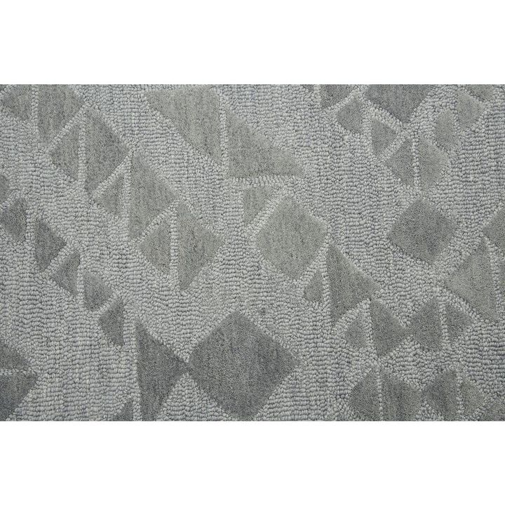 Hand Tufted Cut & Loop Pile Wool Rug, 8' x 10'