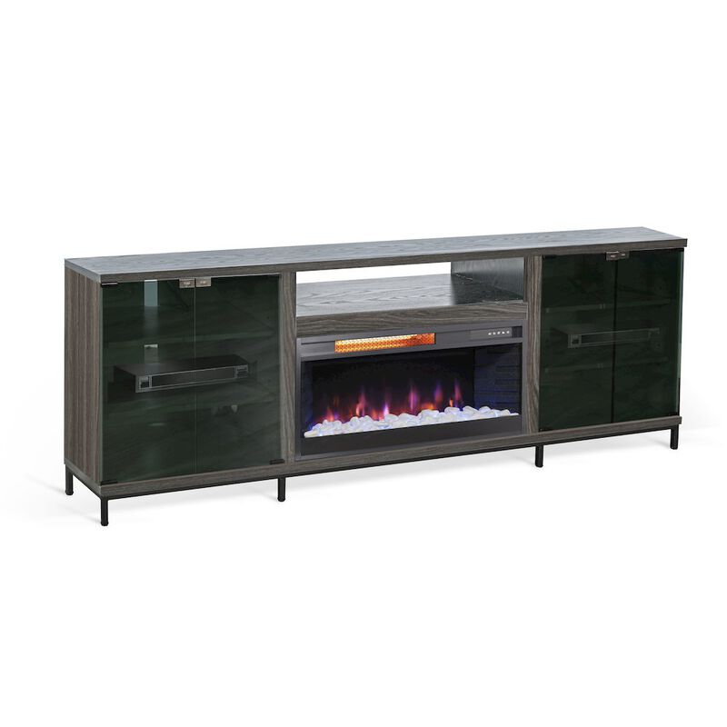 Sunny Designs 70" Media Console with Electric Fireplace image number 0