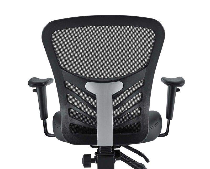 Modway Furniture - Articulate Vinyl Office Chair Black image number 8
