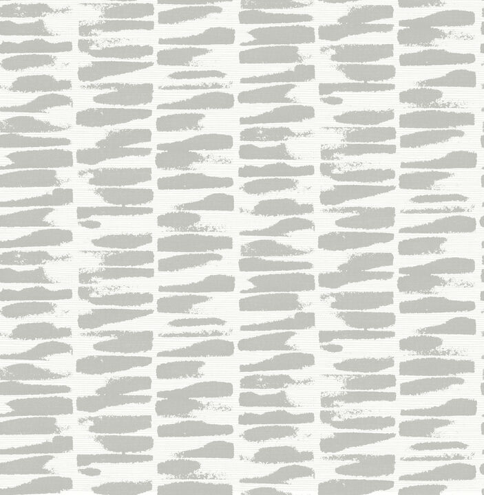 Myrtle Grey Abstract Stripe Wallpaper