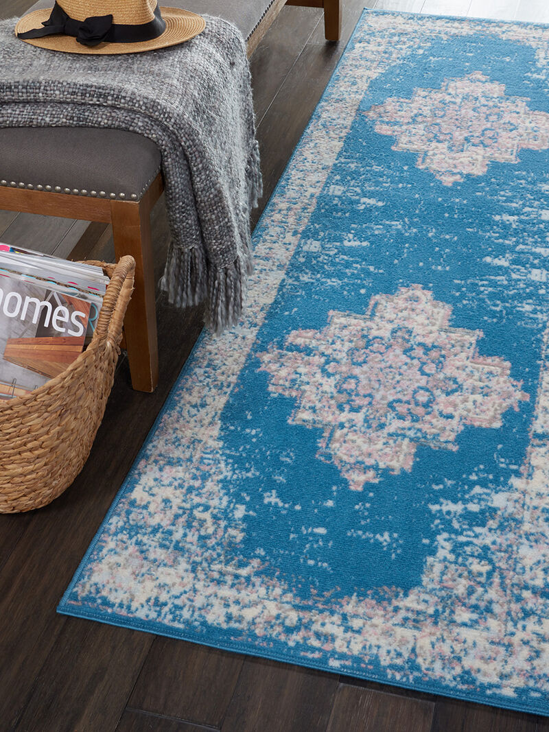 Grafix GRF14 Blue 2' x 6' Rug