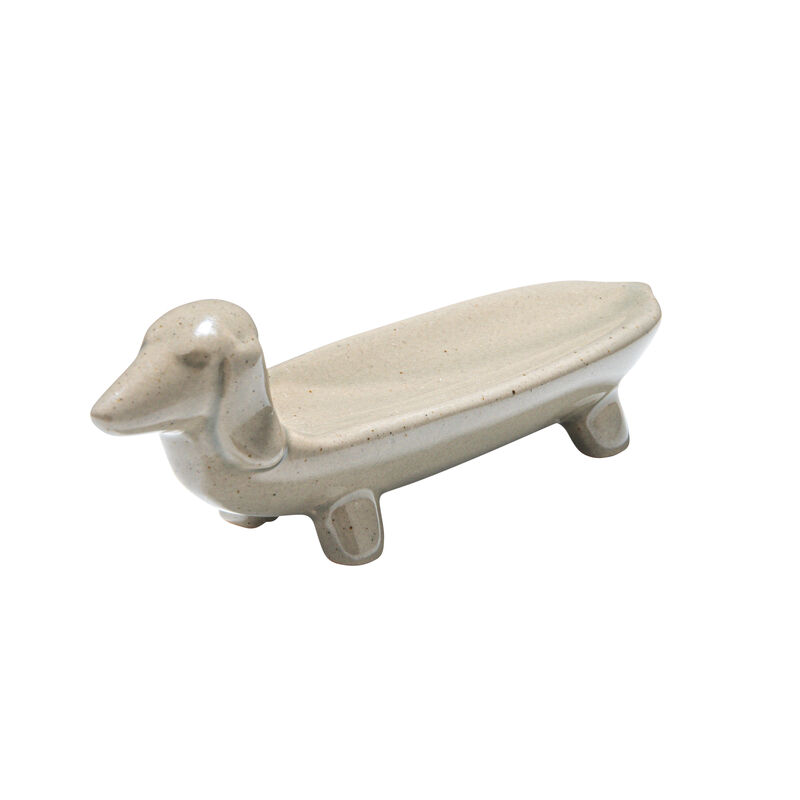 Grey Ceramic Dog Dish image number 0