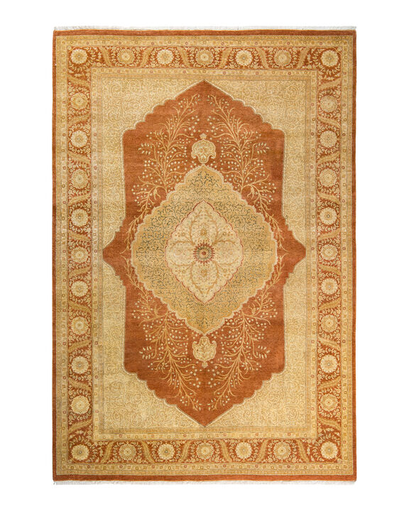 Mogul, One-of-a-Kind Hand-Knotted Area Rug  - Brown, 6' 3" x 9' 2"
