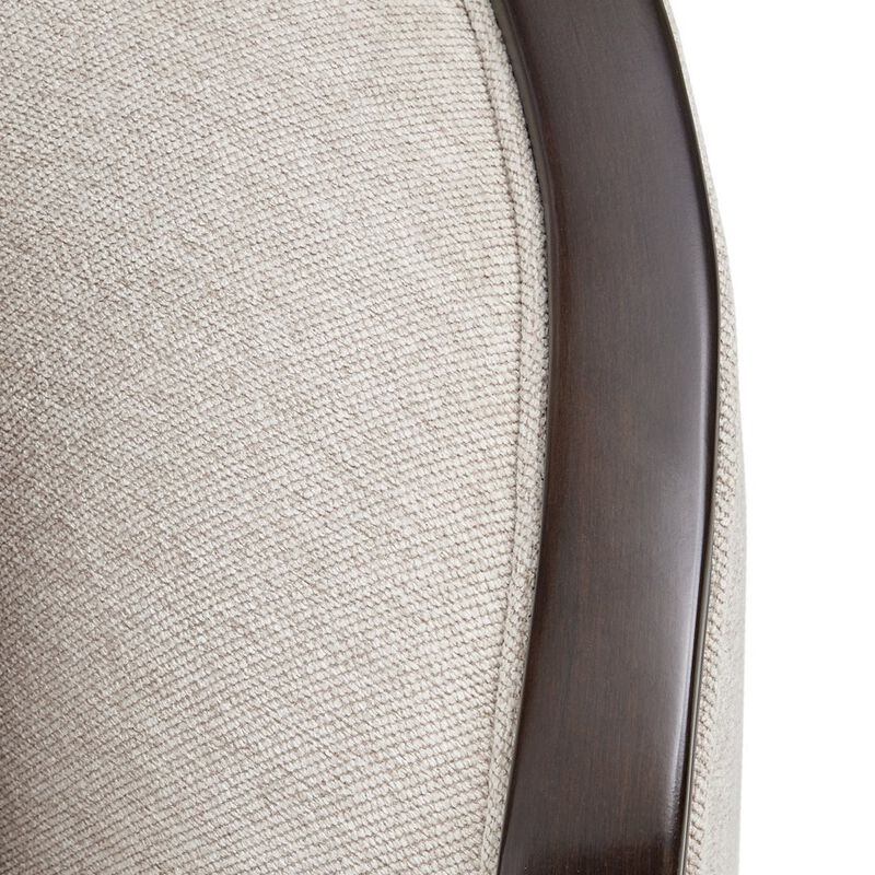 Michael Amini Camellia Field Chenille Sofa - Linen/Warm Pecan