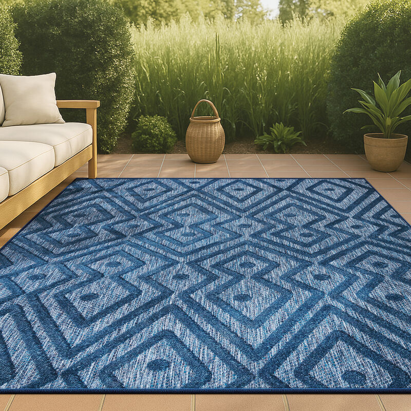 Balansat Moroccan Diamond Indoor/Outdoor Area Rug