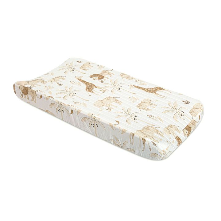 Kendi Quilted Safari Changing Pad Cover