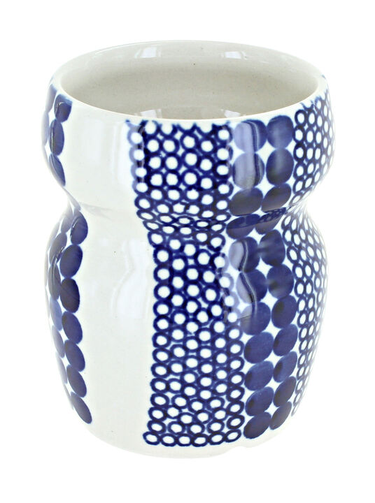 Blue Rose Polish Pottery Kalina Bathroom Cup