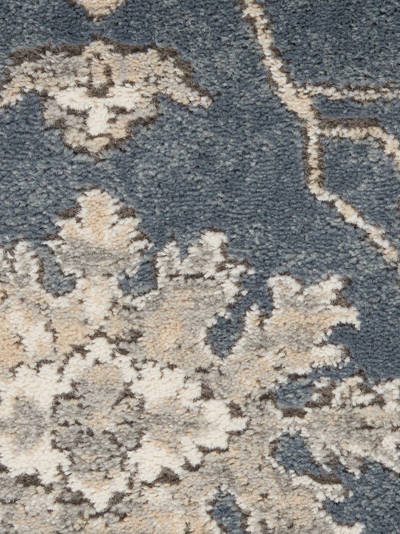 Quarry QUA06 Blue/Beige 3' x 5' Rug