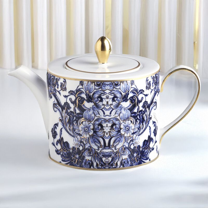 Tea Pot or Coffee Pot AZULEJOS   diam. 4.75", H 4.5" image number 2