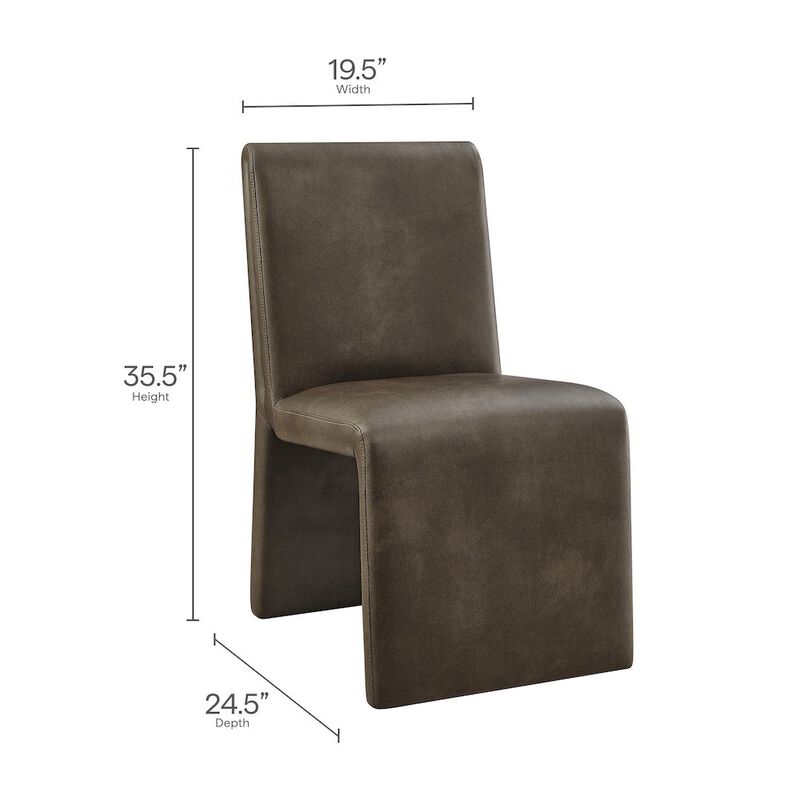 Emory Vegan Leather Dining Side Chair image number 2