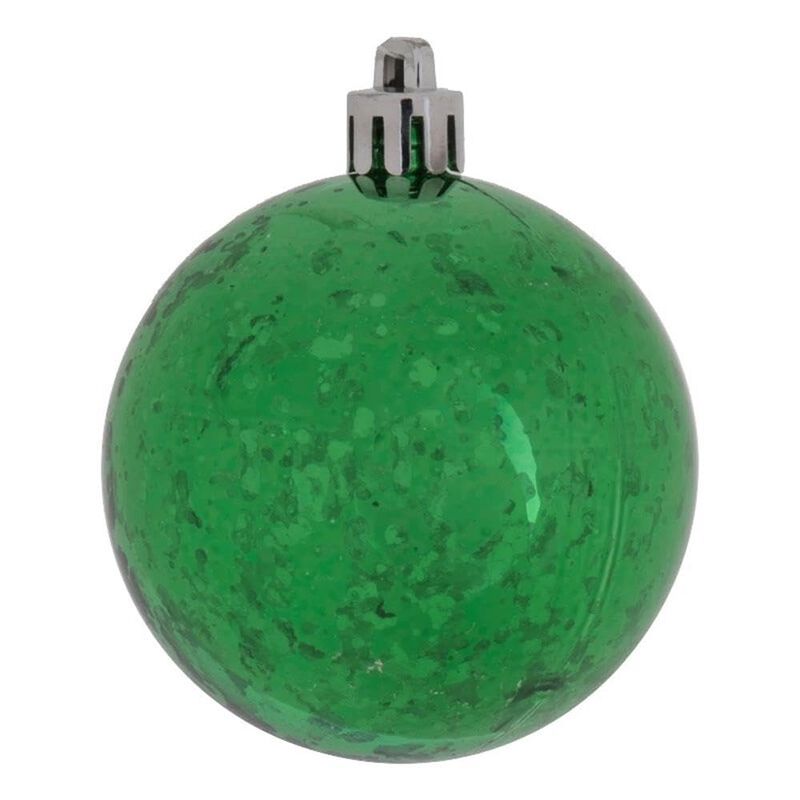 Vickerman 10" Christmas Ornament Ball, Green Shiny Mercury Finish, Shatterproof Plastic, Holiday Christmas Tree Decoration image number 2