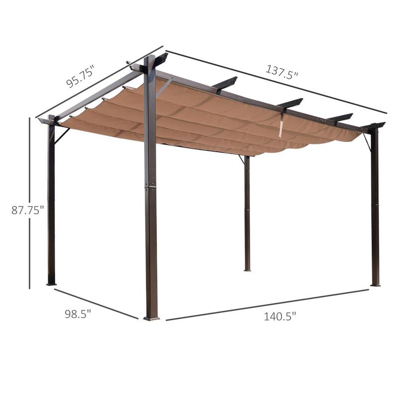 Hivvago 10x10 Patio Gazebo with Curtains & Ventilated Roof image number 2