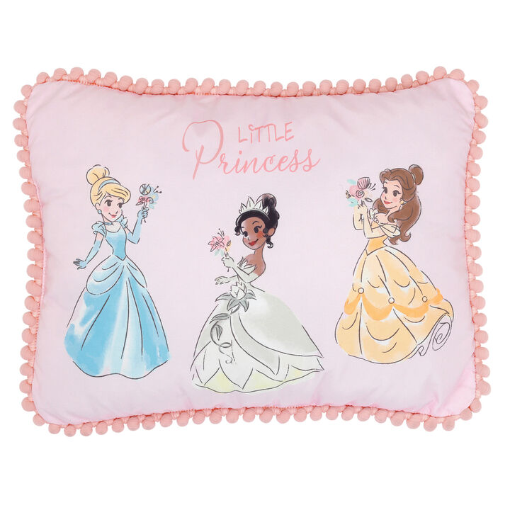 Lambs & Ivy Disney Princesses Pink Decorative Baby/Nursery Throw Pillow