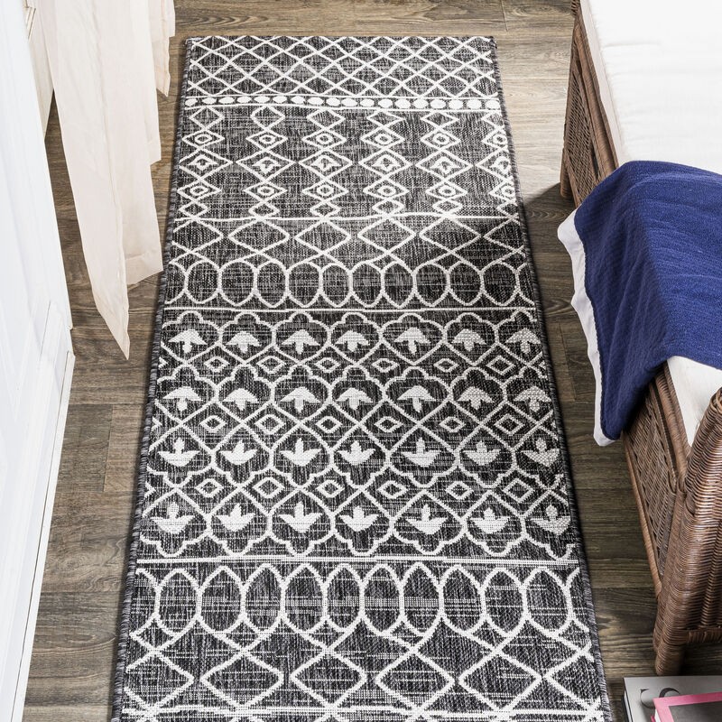 Kafel Tribal Bohemian Indoor/Outdoor Area Rug