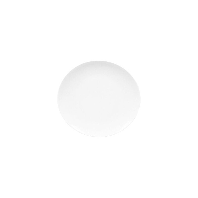 Elips 6.25" x 5.5" Oval White Porcelain Plate (Set of 4) image number 1