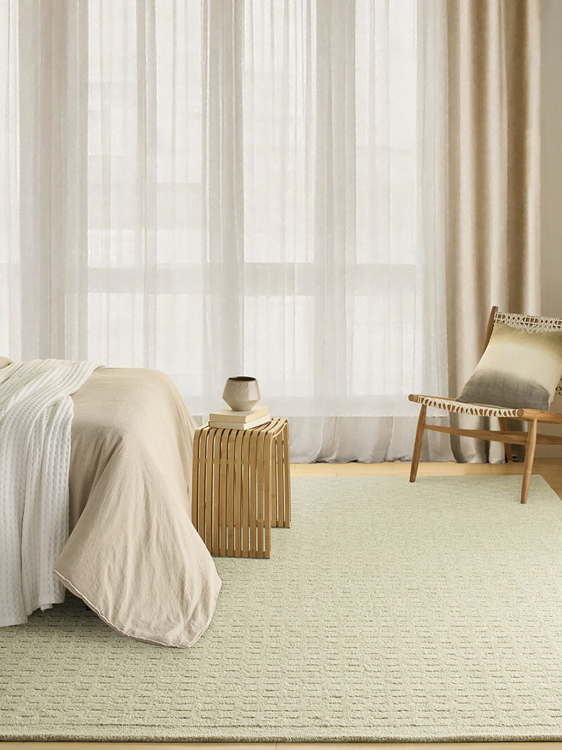 Pure Grids PGR01 Light Green 8'6" x 11'6" Rug