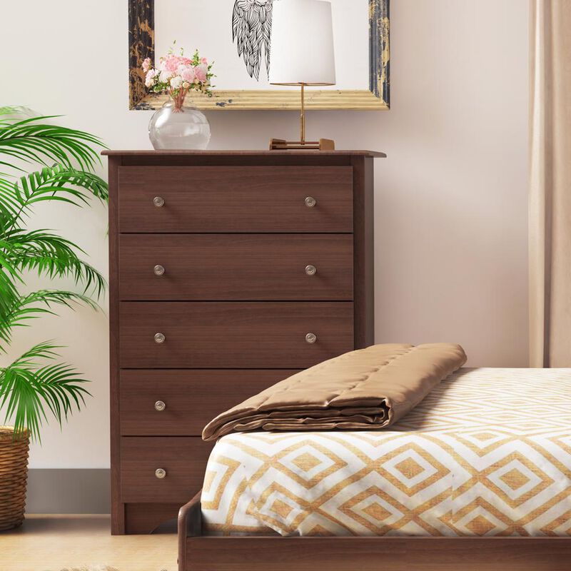 Prepac Cherry Monterey 5 Drawer Chest