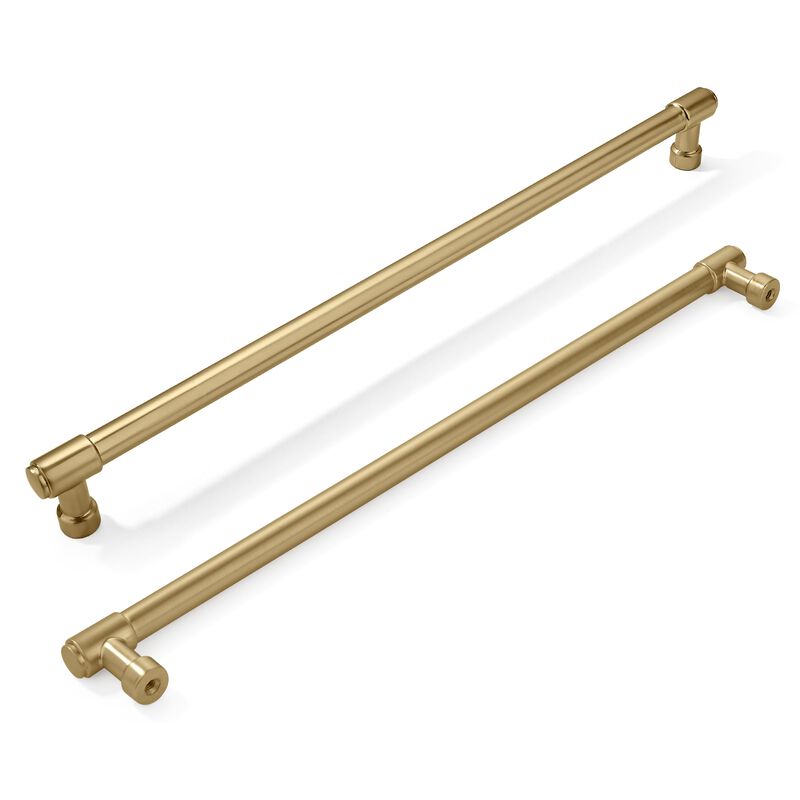khtumeware 2 Pack 12 Inch(305mm) Champagne Bronze Cabinet Pulls Brushed Brass Kitchen Cabinet Handles Extra Long Gold Cabinet Pu