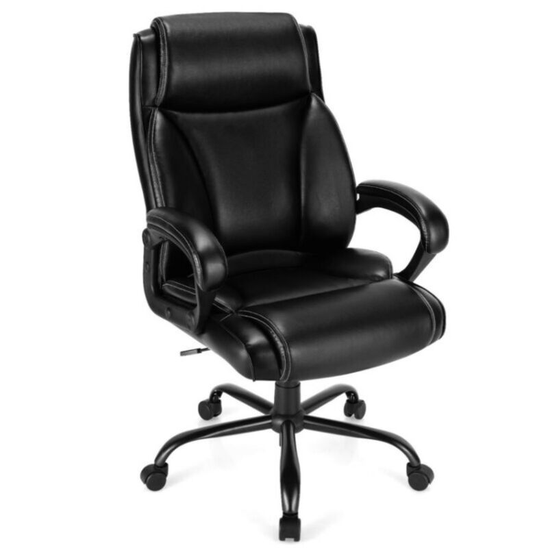 400 Pounds Big and Tall Adjustable High Back Leather Office Chair