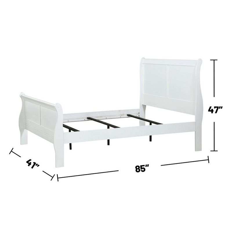 Wooden Twin Sleigh Bed image number 3