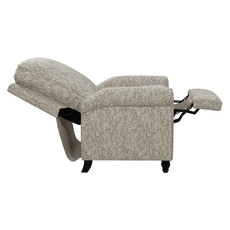 ProLounger Pushback Recliner in Taupe Coral Print