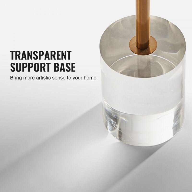 Transparent Acrylic Round Side Table for Bedroom Living Room image number 4