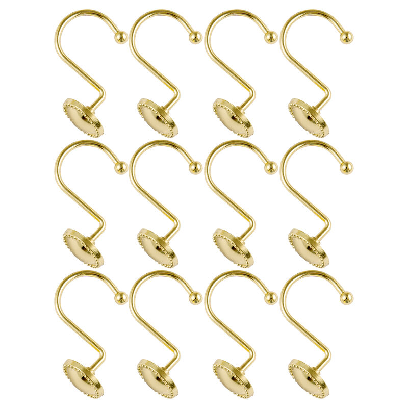 Utopia Alley Rust-Proof Zinc Shower Curtain Hooks, Shower Hooks Hangers for Bathroom, Kitchen Utensils, Curtains, Clothing, Towels etc - Set of 12 image number 4