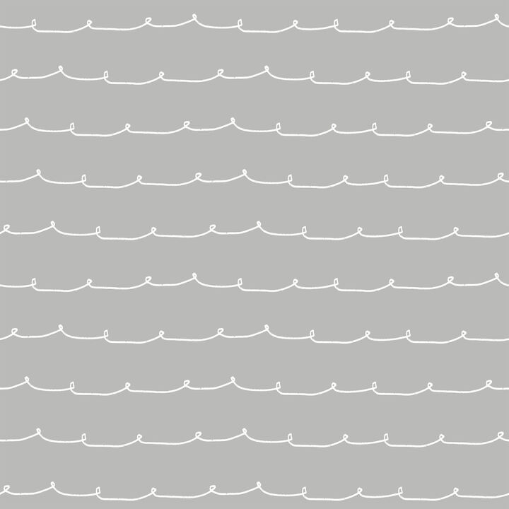 Wiggle Line Grey Stripe Wallpaper