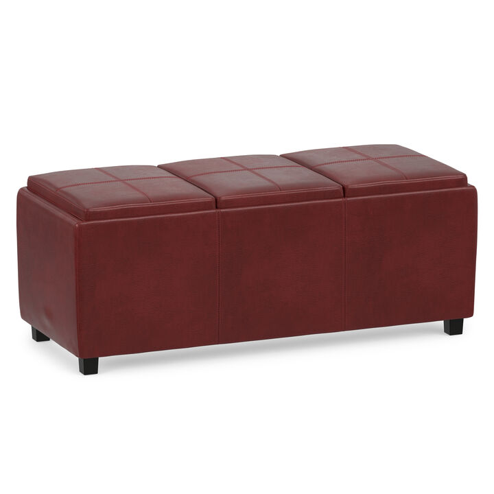 Simpli Home Avalon Storage Ottoman