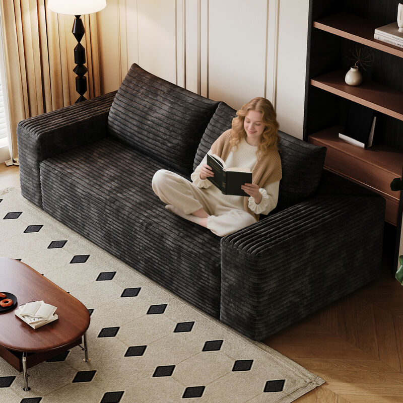 Contemporary 3-Seater Fabric Sofa image number 7