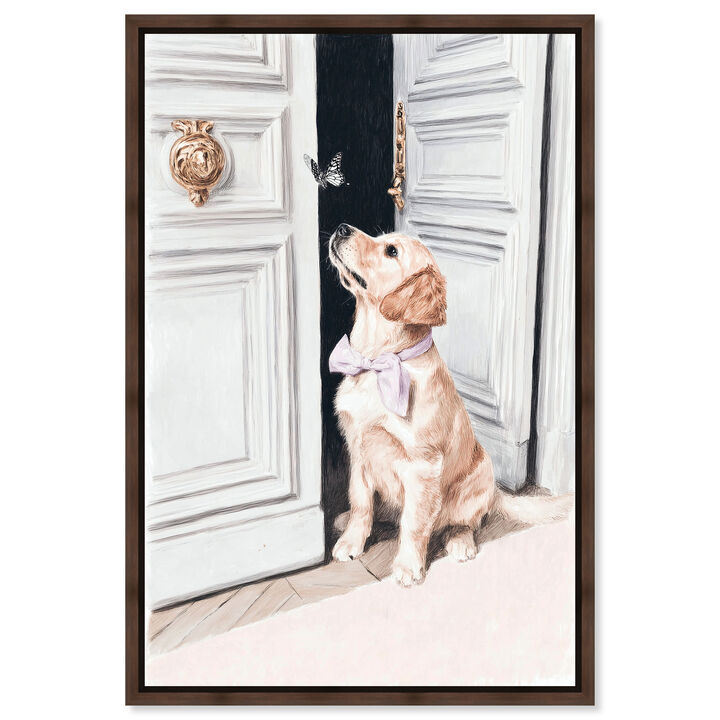 Butterfly Bowtie IV Animals Canvas Print by Art Remedy