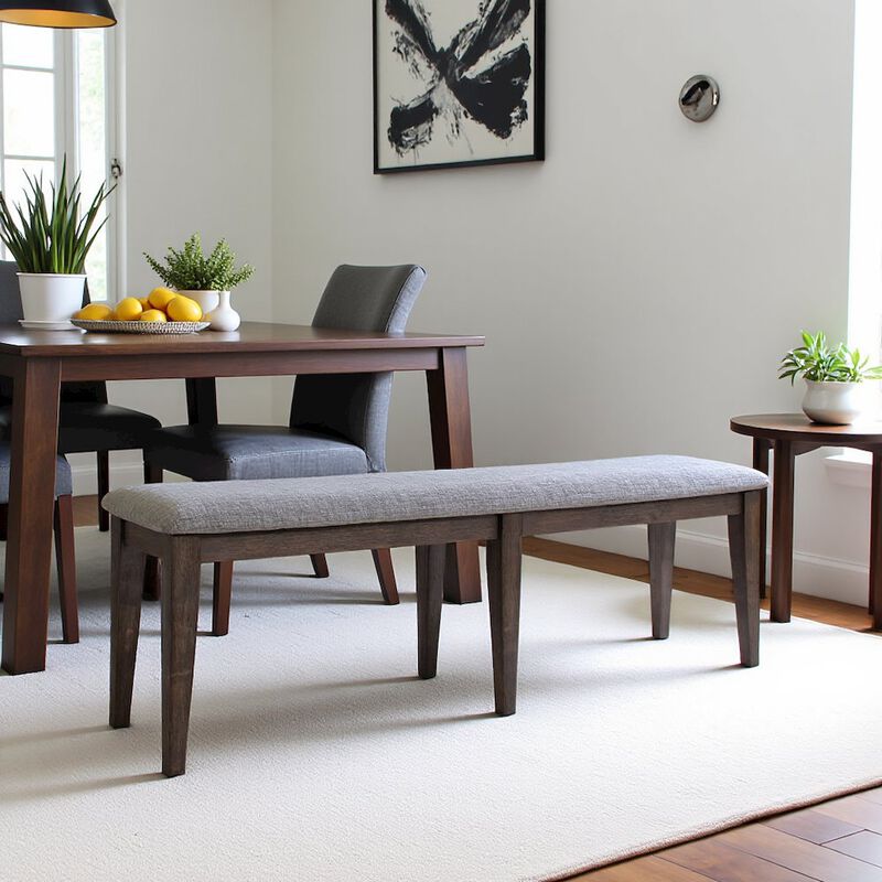Starlight Canyon Home Brown Dining Bench – Solid Wood Bench for Dining Table with Storage