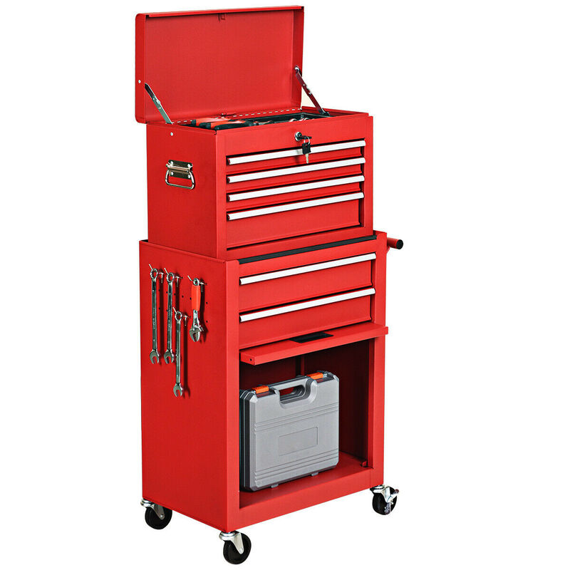 Rolling Cabinet Storage Chest Box Garage Toolbox Organizer