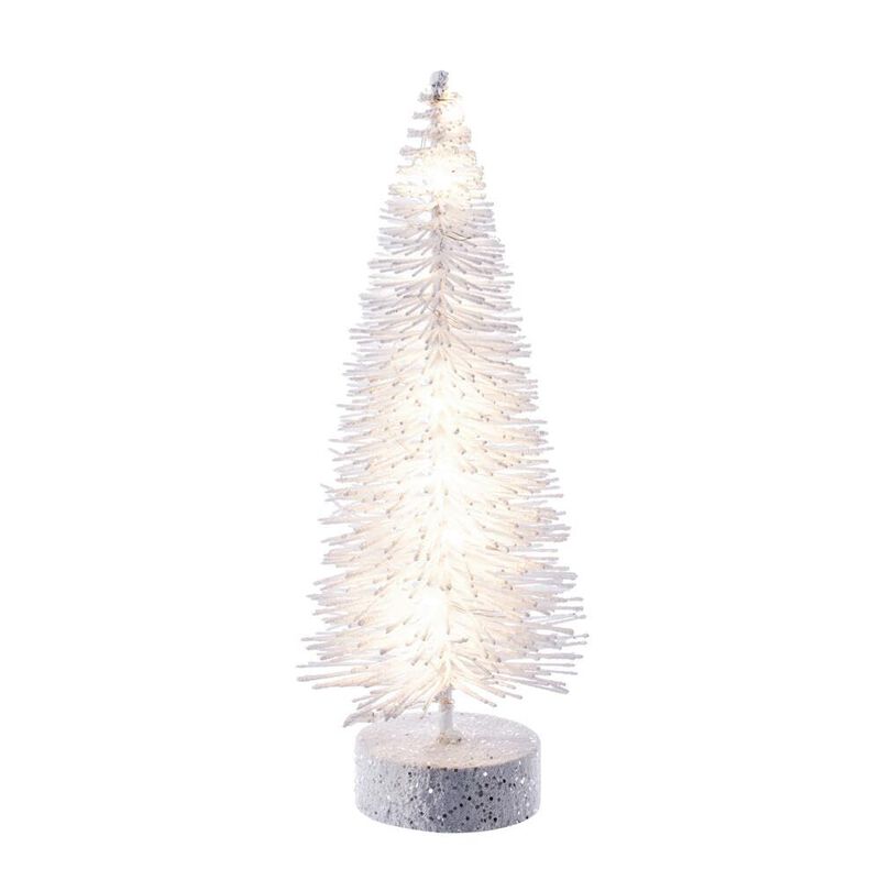 White Bottle Brush Clear Lts image number 3