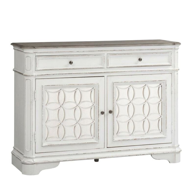 Liberty Furniture Solid Wood Buffet Cabinet with Storage, Sideboard for Dining Room, White image number 2