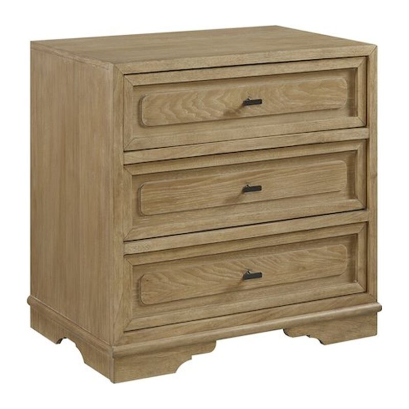 Magnolia 3 Drawer Nightstand - Cashew image number 0