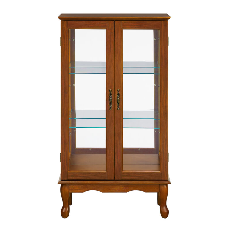 Streamdale Lighted Curio Cabinet with Adjustable Shelves