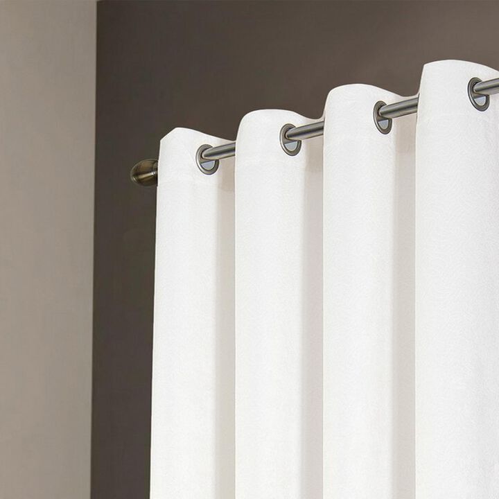 RT Designers Nellie Embossed Blackout Grommet Panel - 52x84", White