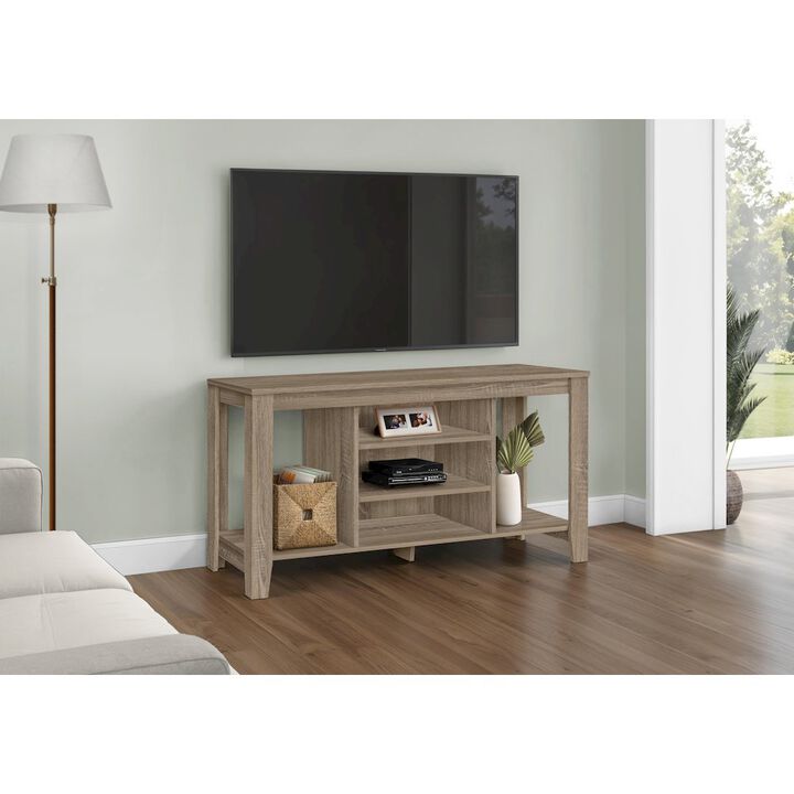 Tv Stand, 48 Inch, Console, Media Entertainment Center, Storage Shelves