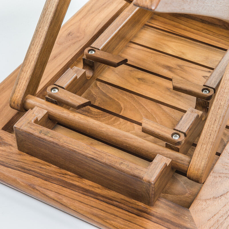 Solid Wood Rectangular End Table with Storage Shelf for Living Room or Bedroom image number 4