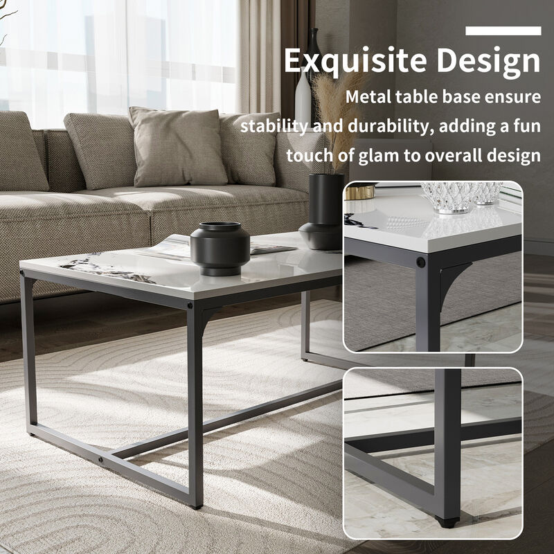 Rectangle Slate Coffee Table image number 8