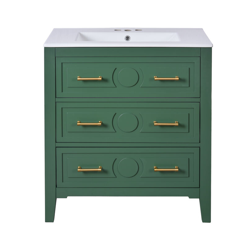 30''  Free Standing Single Vanity Set