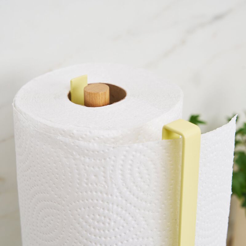 Paper Towel Holder - Steel + Wood image number 2