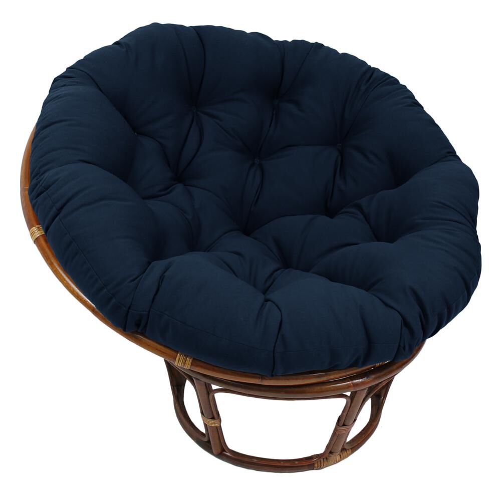 Blazing Needles Solid Twill Papasan Chair Cushion