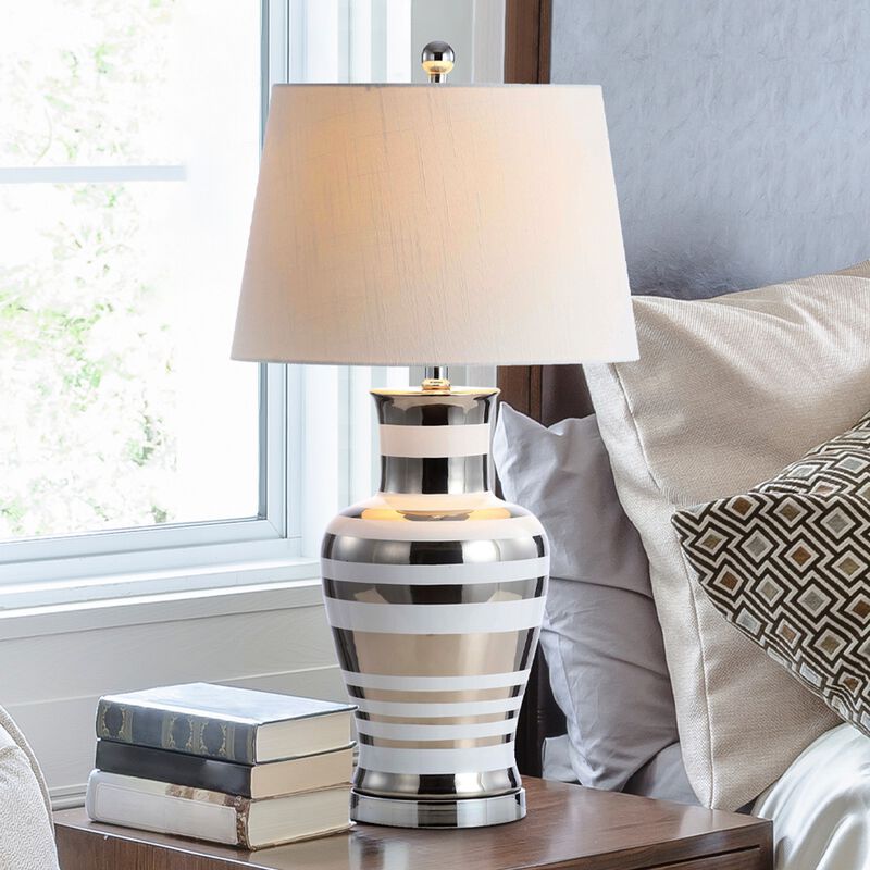 Zilar Ceramic/Iron Classic Modern LED Table Lamp